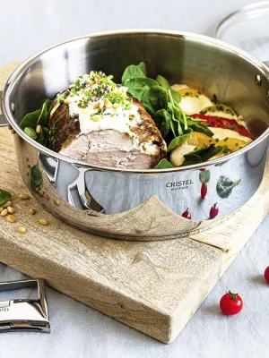 Sauteuse inox Cristel Casteline amovible