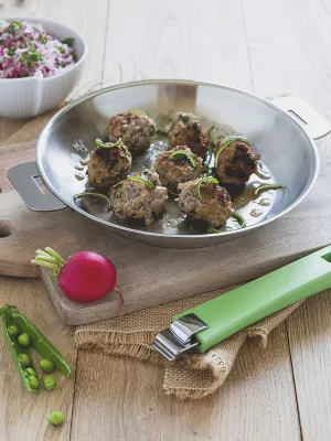 Poêle inox Cristel Mutine amovible