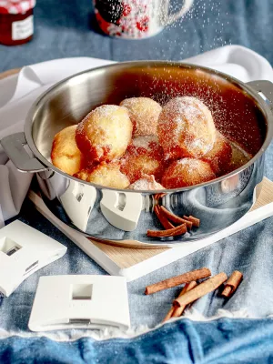 Sauteuse Cristel inox Mutine amovible