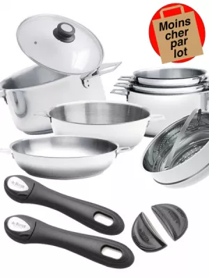 Ensemble Batterie Twisty De Buyer 13 pièces