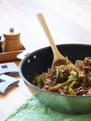 Wok anti-adhesif Cristel Casteline amovible