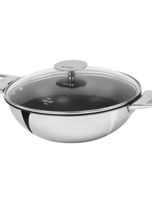 Wok anti-adhesif Cristel Casteline amovible
