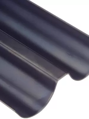 Gouttière à Tuile et à Pain en Tôle Bleue De Buyer