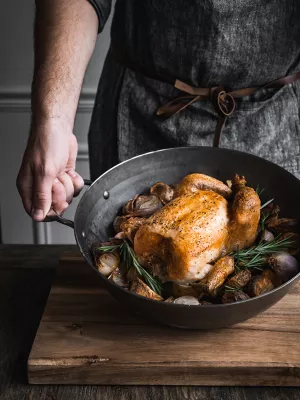 Poêle paysanne 2 anses Mineral B Element De Buyer