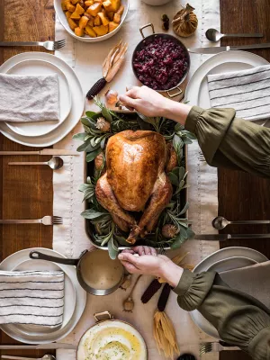 Plat à Rôtir en Cuivre/Inox 2 anses De Buyer