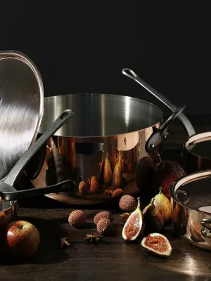 Braisière Cuivre Inox Induction avec Couvercle De Buyer "Prima Matera"