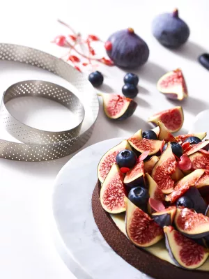 Cercle à Tarte Perforé Valrhona De Buyer