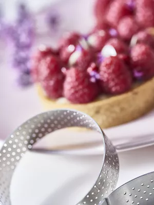 Cercle à Tarte Perforé Valrhona De Buyer