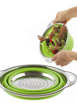 Passoire Pliable Inox & Silicone Moha