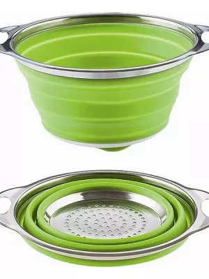 Passoire Pliable Inox & Silicone Moha