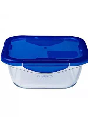Boîte en Verre Carrée Cook & Go Pyrex