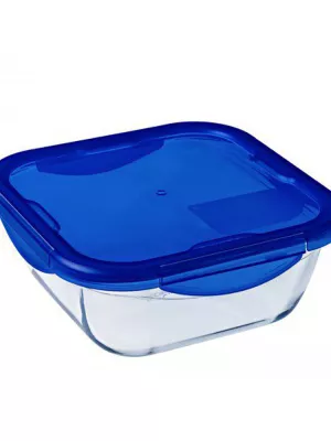 Boîte en Verre Carrée Cook & Go Pyrex