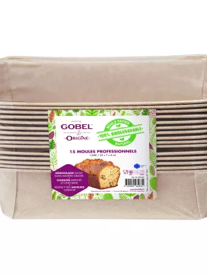 Moule à Cake Papier Biodégradable Gobel
