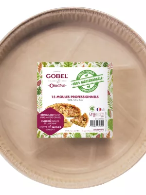 Moule à Tarte Papier Biodégradable Gobel
