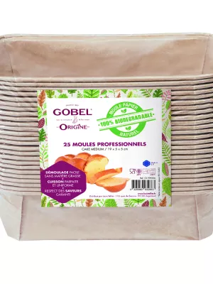 Moule à Cake Papier Biodégradable Gobel