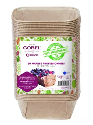Moule Mini-Cake Papier Biodégradable Gobel