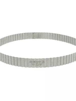 Cercle à Tarte Cannelé Inox Perforé De Buyer