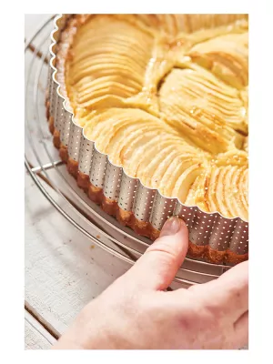 Cercle à Tarte Cannelé Inox Perforé De Buyer