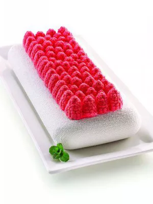 Moule Silicone Framboises Silikomart 3D Design