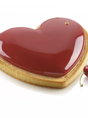 Moule Silicone Tarte Coeur Mon Amour Silikomart 3D Design