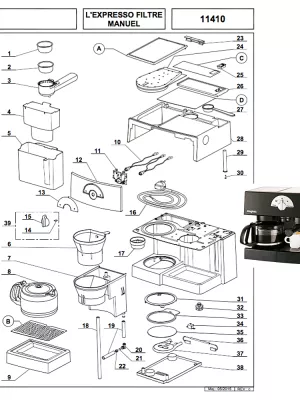 Pièces  pour expressos mixte MAGIMIX