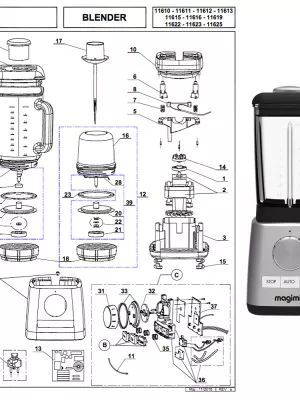 Pièces détachées Blender Magimix