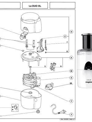 Pièces détachées MAGIMIX DUO XL