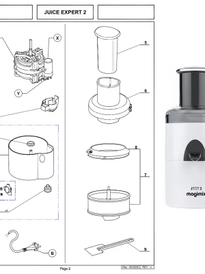 Pièces détachées Magimix Juice Expert 2