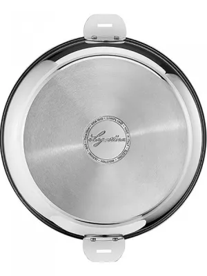 Lot 2 poêles inox 24 et 26 cm Salvaspazio Lagostina