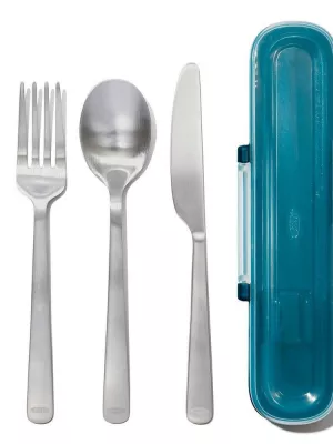 Set 3 couverts inox + Etui Oxo