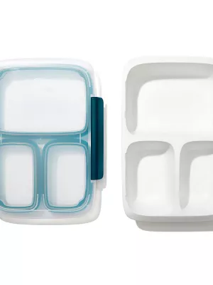 Boîte repas 3 compartiments 900 ml Prep & Go Oxo