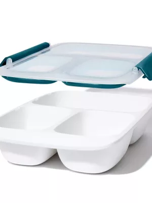Boîte repas 3 compartiments 900 ml Prep & Go Oxo