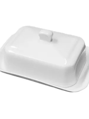 Beurrier Porcelaine Blanche