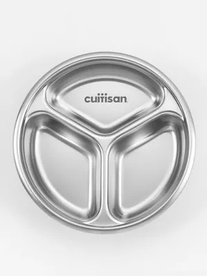 Boîte hermétique Inox ronde 2 compartiments Cuitisan