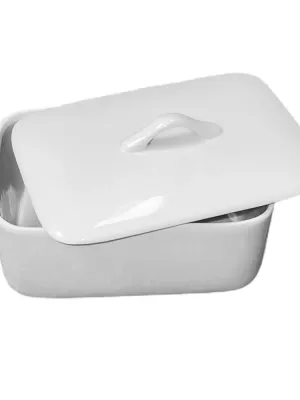 Beurrier Porcelaine avec Couvercle