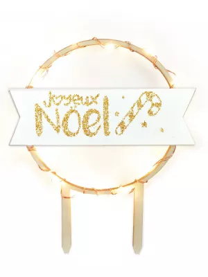 Décor Bois Lumineux Pour Gâteaux Scrapcooking