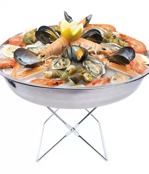 Plateau fruits de mer et couteau à huîtres