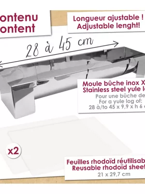 Moule à Bûche XXL ajustable Scrapcooking