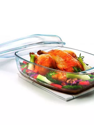 Cocotte Four Rectangulaire en verre Pyrex