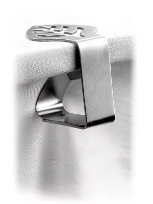 Lot de 4 Pince-Nappes Inox Lacor