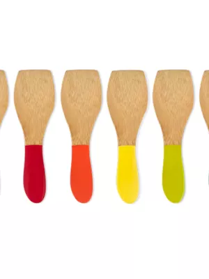 Spatules à raclette en bambou Pebbly