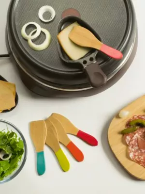 Spatules à raclette en bambou Pebbly