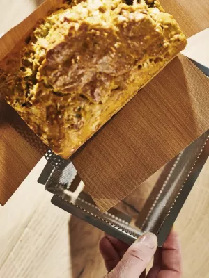 Moule à Cake Inox Perforé Fond Amovible De Buyer