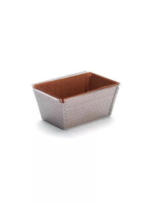 Moule à Cake Inox Perforé Fond Amovible De Buyer