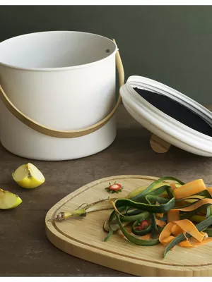 Set Zéro Déchet et seau à compost Pebbly