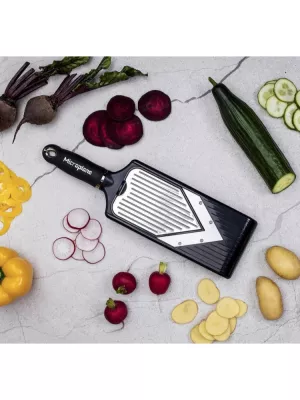 Mandoline en V avec râpe à julienne Microplane