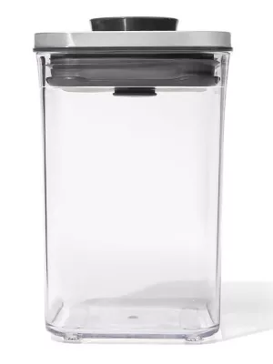 Boîte Pop Steel 1 L couvercle inox Oxo
