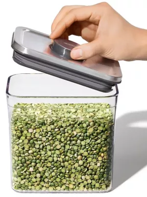 Boîte Pop Steel 1,6 L couvercle inox Oxo