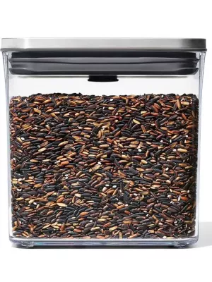 Boîte Pop Steel 1,6 L couvercle inox Oxo