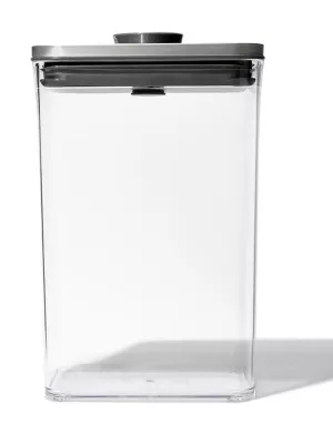 Boîte Pop Steel 2,6 L couvercle inox Oxo